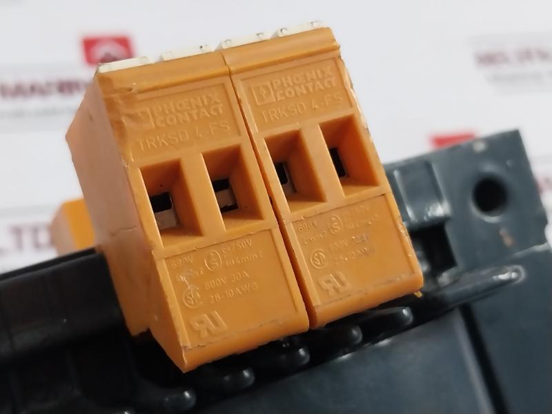 Phoenix Contact St 0,25 600v Control Transformer 9900474 W/ Trksd 4-fs Terminal