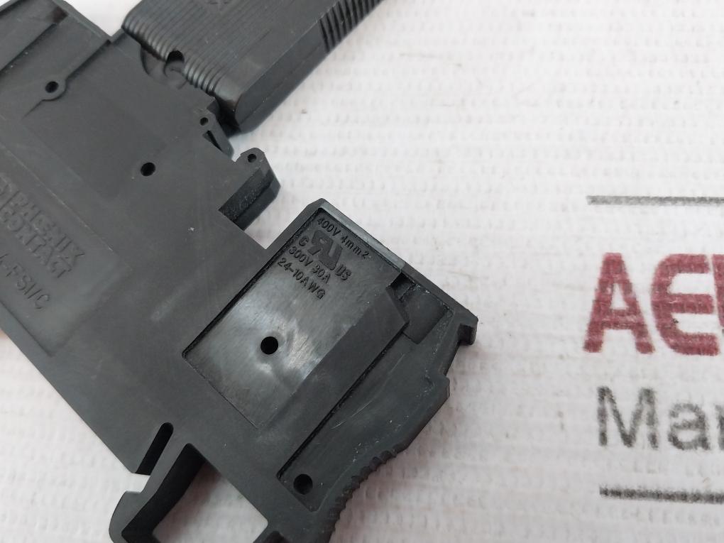 Phoenix Contact St 4-fsi/C Fuse Modular Terminal Block Ac250V Dc65V 24-10Awg