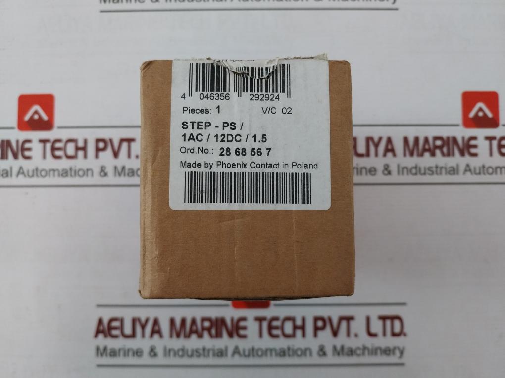 Phoenix Contact Step-ps/1Ac/12Dc/1.5 Power Supply 2868567 100-240V 115V 50-60Hz