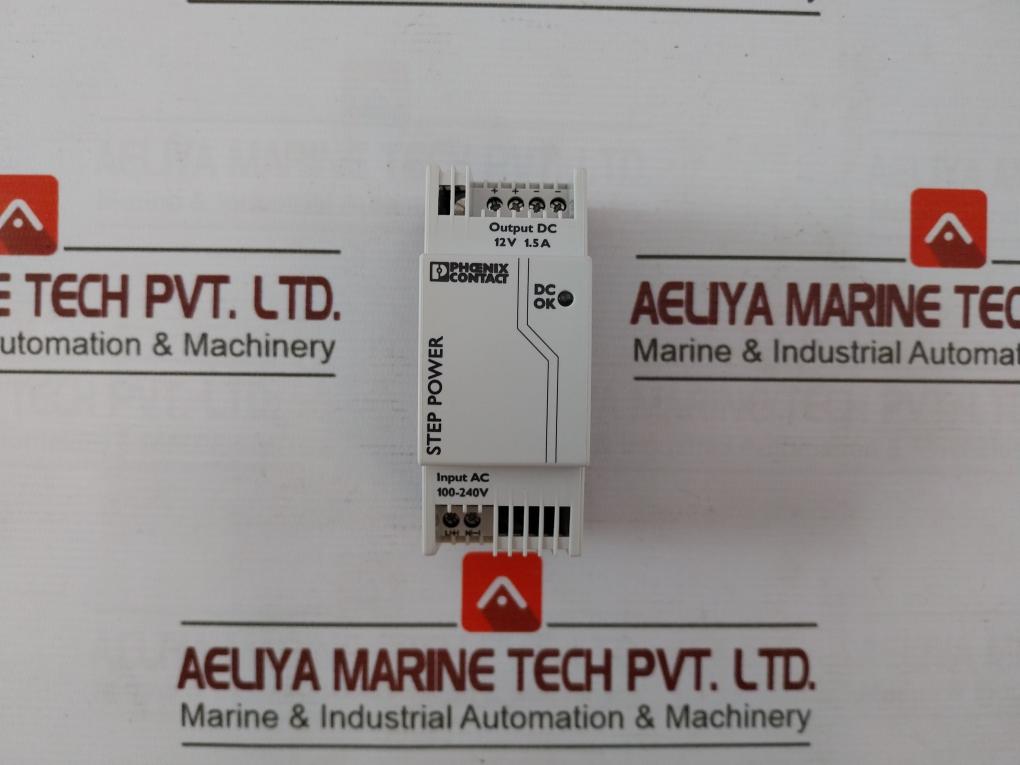 Phoenix Contact Step-ps/1Ac/12Dc/1.5 Power Supply 2868567 100-240V 115V 50-60Hz
