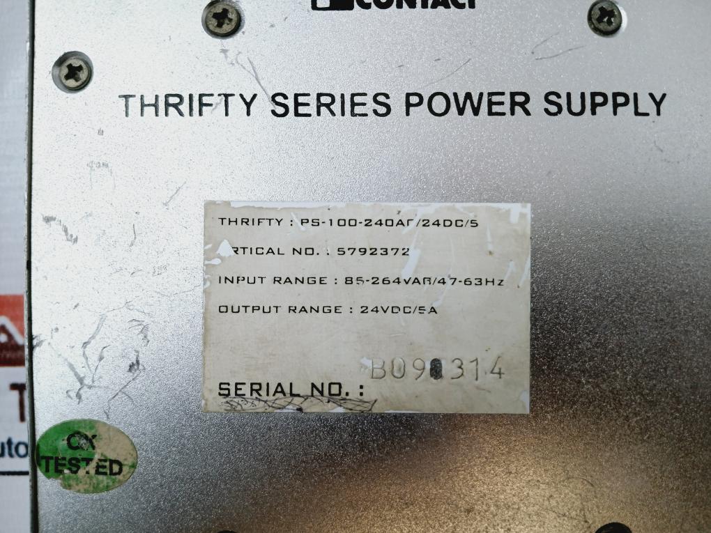 Phoenix Contact Thrifty-ps-100-240Ac/24Dc/5 Power Supply