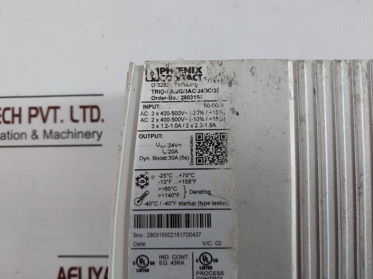 Phoenix Contact Trio-ps-2G/3Ac/24Dc/20 Power Supply Unit 50-60Hz