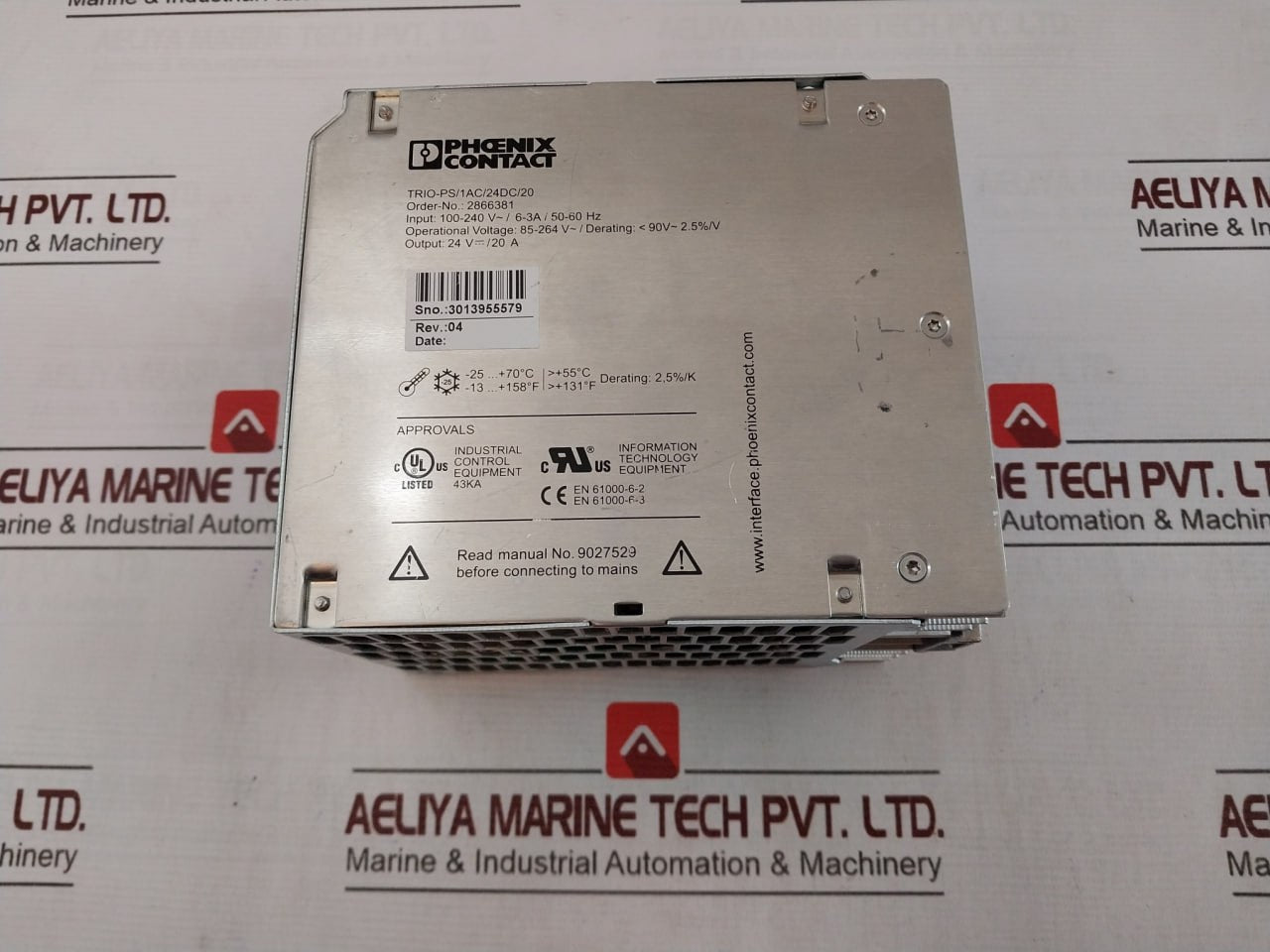 Phoenix Contact Trio-ps/1Ac/24Dc/20 Power Supply Unit 2866381 24V 20A