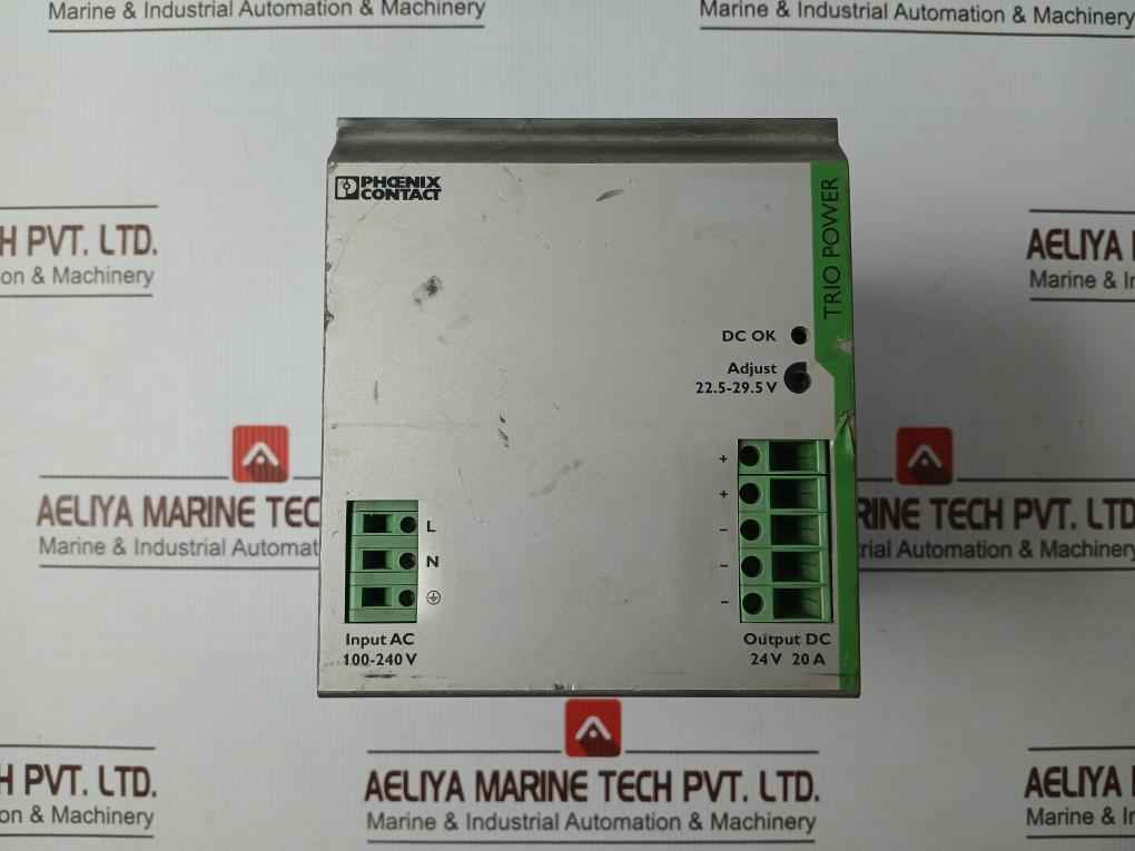 Phoenix Contact Trio-ps/1Ac/24Dc/20 Trio Power Din Rail Mounting Power Supply