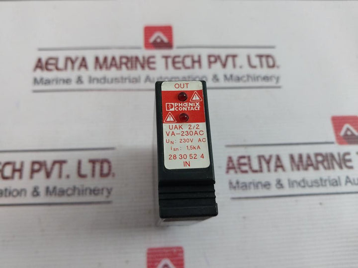Phoenix Contact Uak 2/2Va-230Ac-st Surge Protection Plug 230V