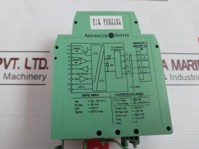 Phoenix Contact Uegh Electronics Housing 0507101 20-32Vdc 254Ma 33Mh/Ohm