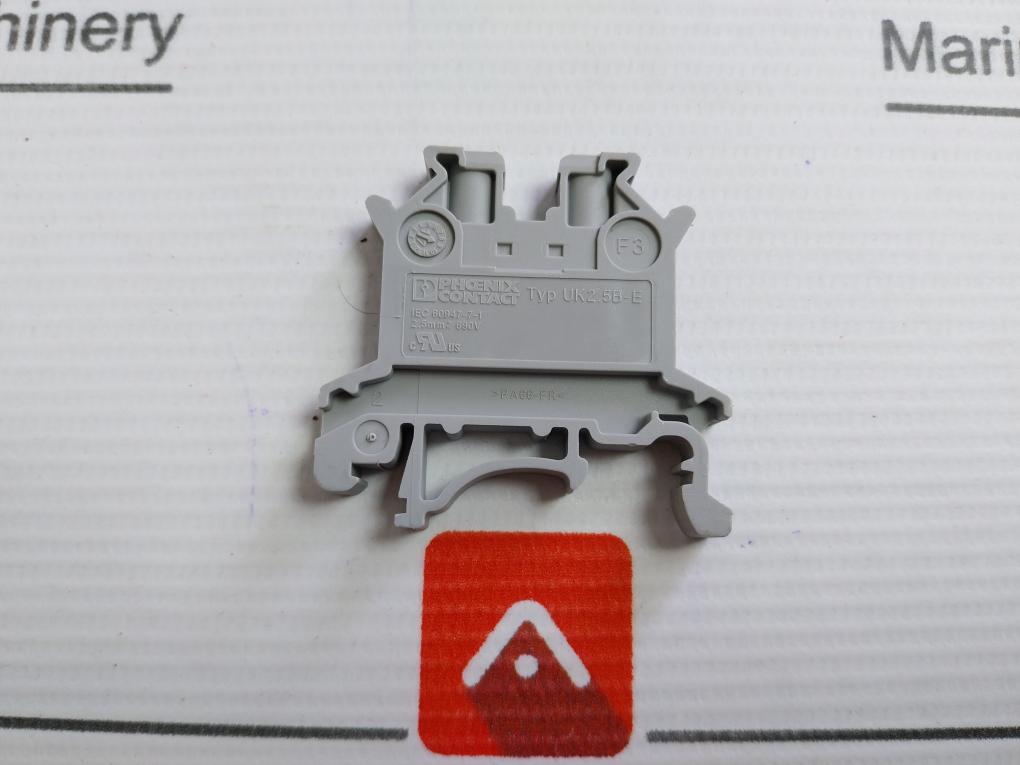Uk 2,5 B-e Din Rail Terminal Block Phoenix Contact (1 Box=50 Pcs)