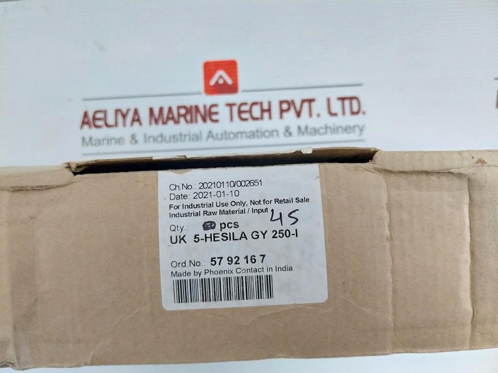 Lot Of 10X Uk 5-hesila Gy 250-i Fuse Terminal Block Phoenix Contact