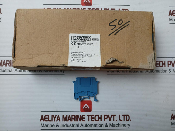 Uk 5-mtk-p/P Bu Disconnect Terminal Block Phoenix Contact 1 Box (50 Pcs)