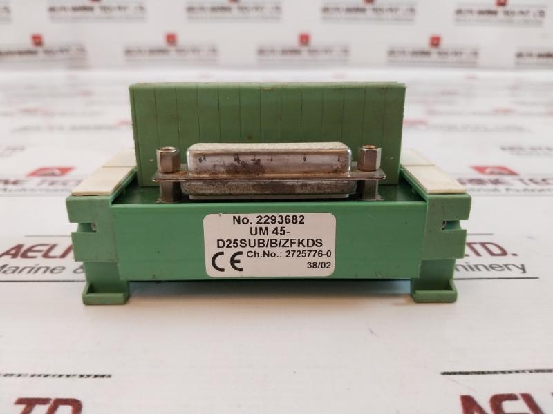 Phoenix Contact Um 45-d25Sub/B/Zfkds Interface Module 2293682 300V 10A