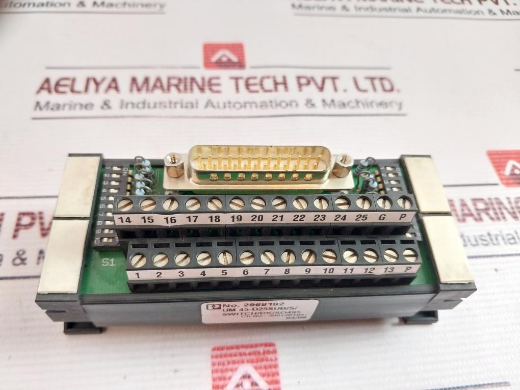 Phoenix Contact Um 45-d25Sub/S/Switch/Bk/So495 Interface Module