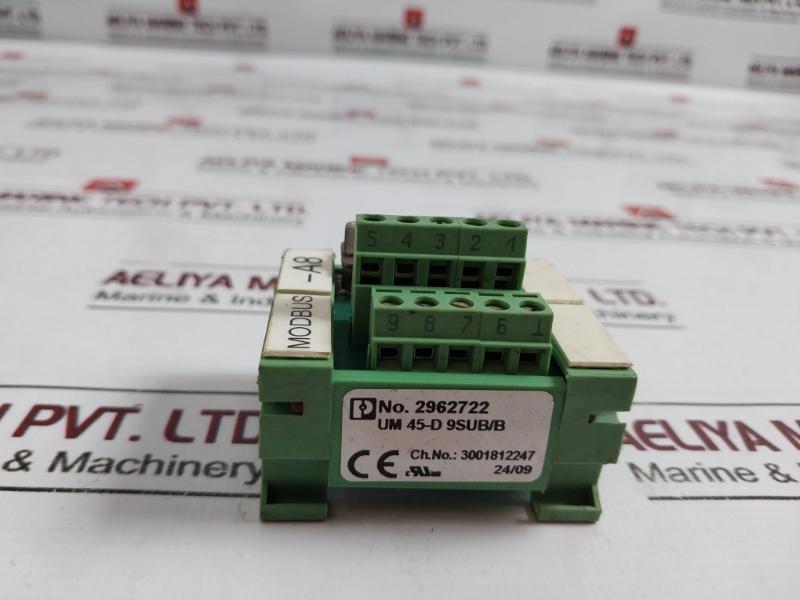 Phoenix Contact Um 45-d 9Sub/B Plc Interface Module 2962722