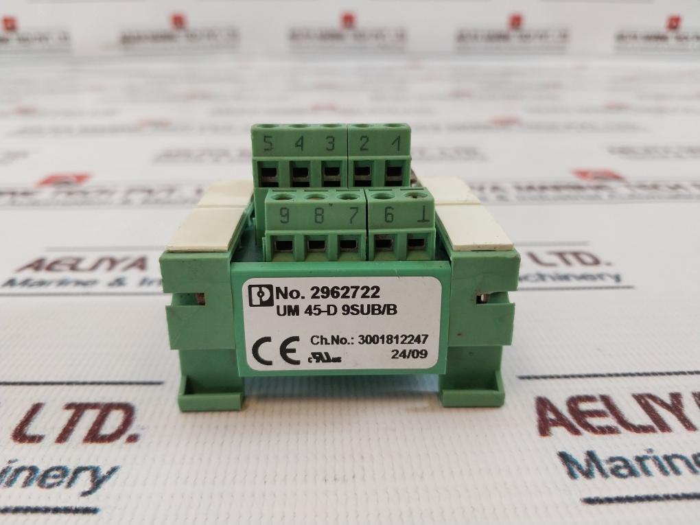 Phoenix Contact Um 45-d 9Sub/B Plc Module 2962722