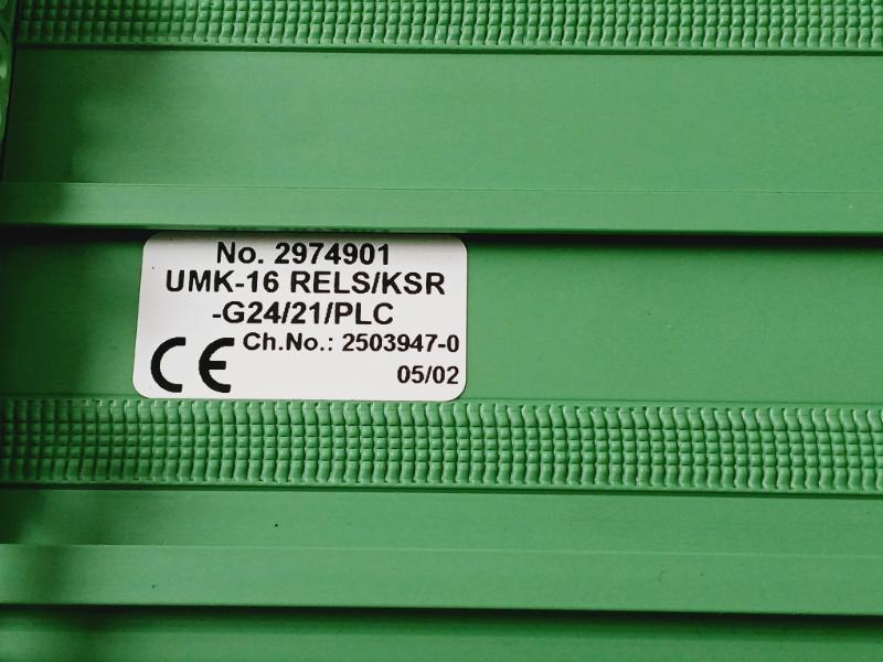 Phoenix Contact Umk-16 Rels/Ksr-g24/21/Plc Relay Module 24V Dc
