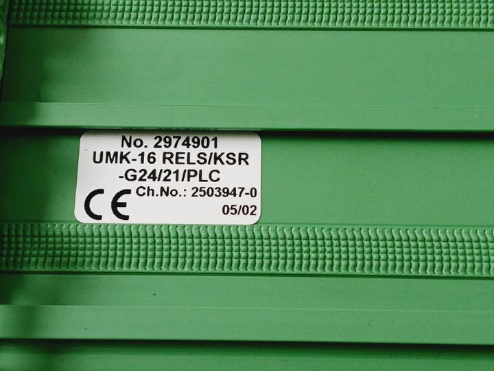 Phoenix Contact Umk-16 Rels/Ksr-g24/21/Plc Relay Module 24V Dc