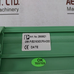 Phoenix Contact Umk-pvb2/16/24Dc/Fm-kds3 Relay Module 2905621