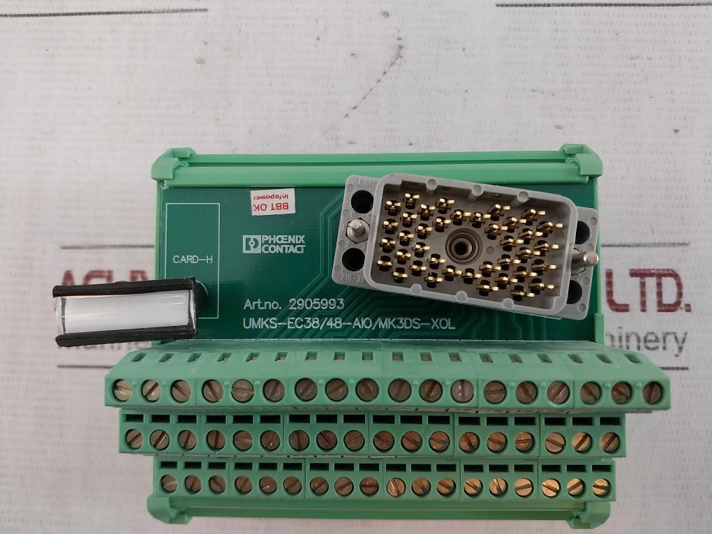 Phoenix Contact Umks-ec38/48-aio/Mk3Ds-xol Termination Board 2905993