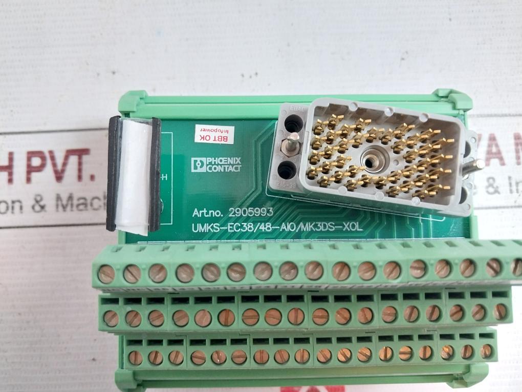 Phoenix Contact Umks-ec38/48-aio/Mk3Ds-xol Termination Board 2905993