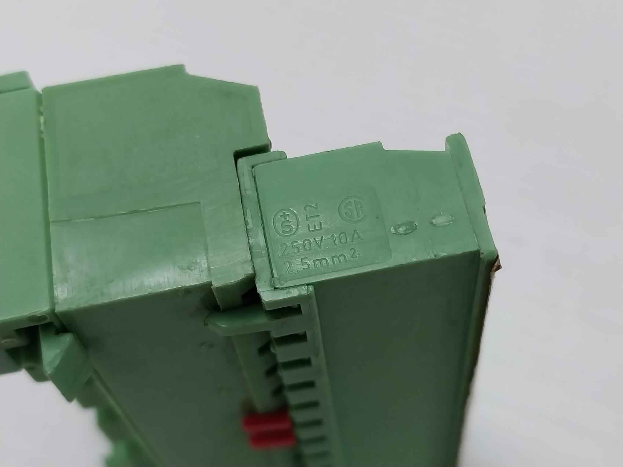 Phoenix Contact Umstbvk2,5-5,08 Din Rail Connector Terminal Block 250V 10A