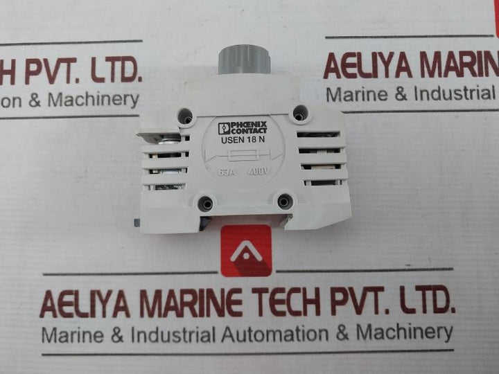 Phoenix Contact Usen 18 N Fuse Modular Terminal Block 63A 400V
