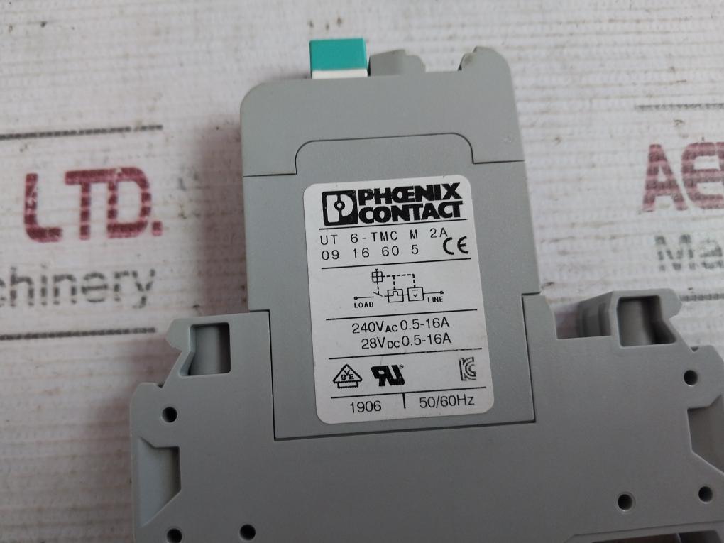 Phoenix Contact Ut 6-tmc M 2A Thermal-magnetic Device Circuit Breaker 50/60Hz