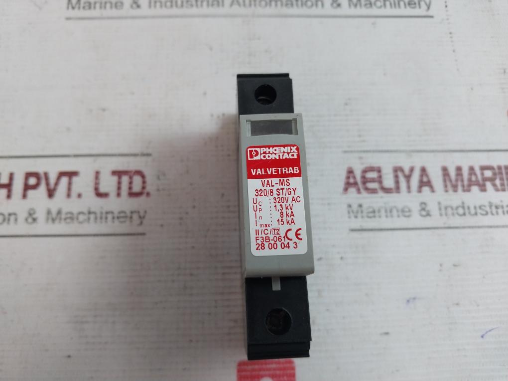 Phoenix Contact Val-ms 320/8 St/Gy Surge Protection 320V Ac 2817738