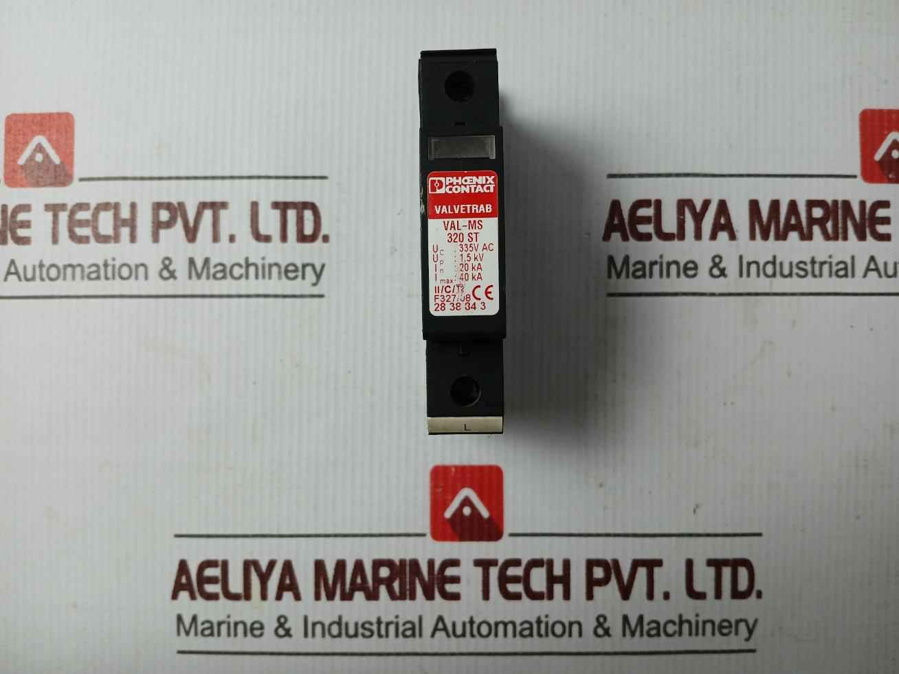 Phoenix Contact Val-ms 320 St Valvetrab Protection Plug 335V Ac 2838843 40 Ka