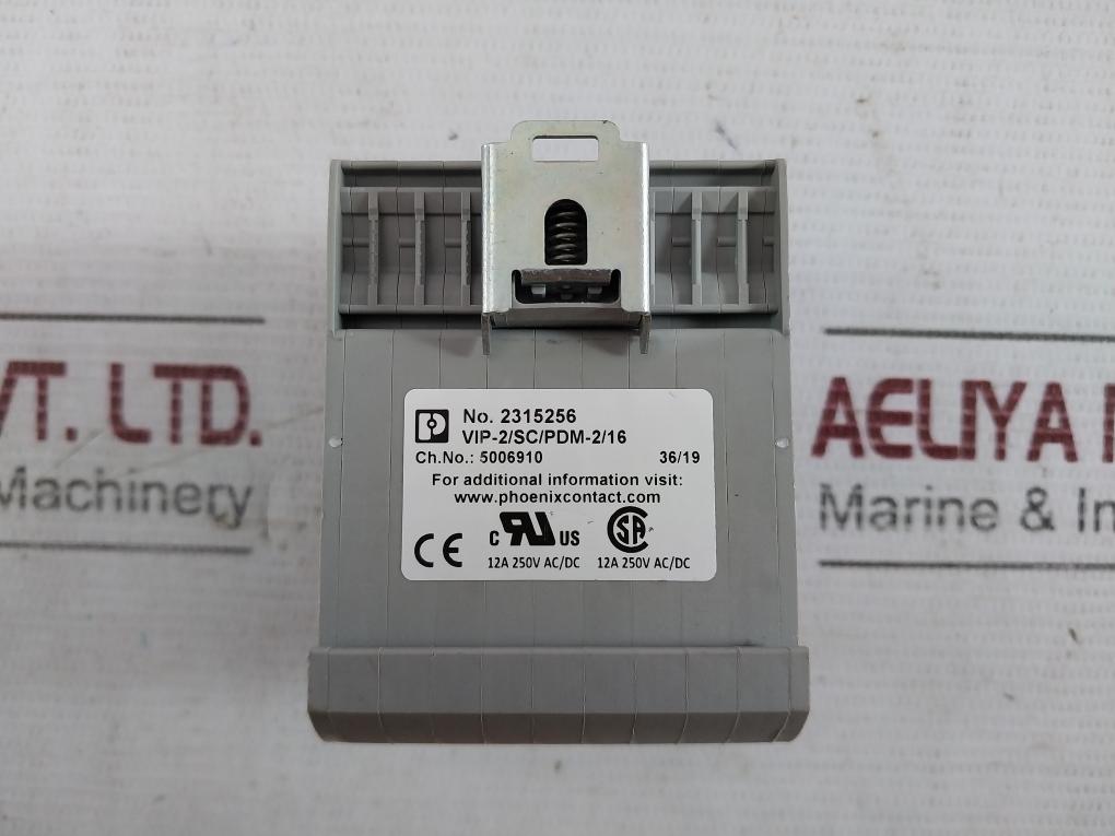 Phoenix Contact Vip-2/Sc/Pdm-2/16 Potential Distributor 12A 250V Ac/Dc