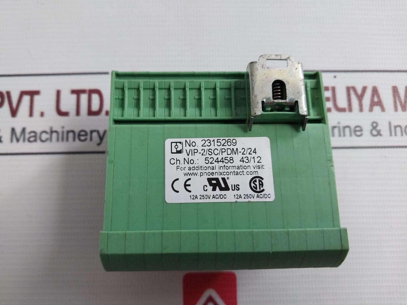 Phoenix Contact Vip-2/Sc/Pdm-2/24 Terminal Block Module 12A 250V Ac/Dc