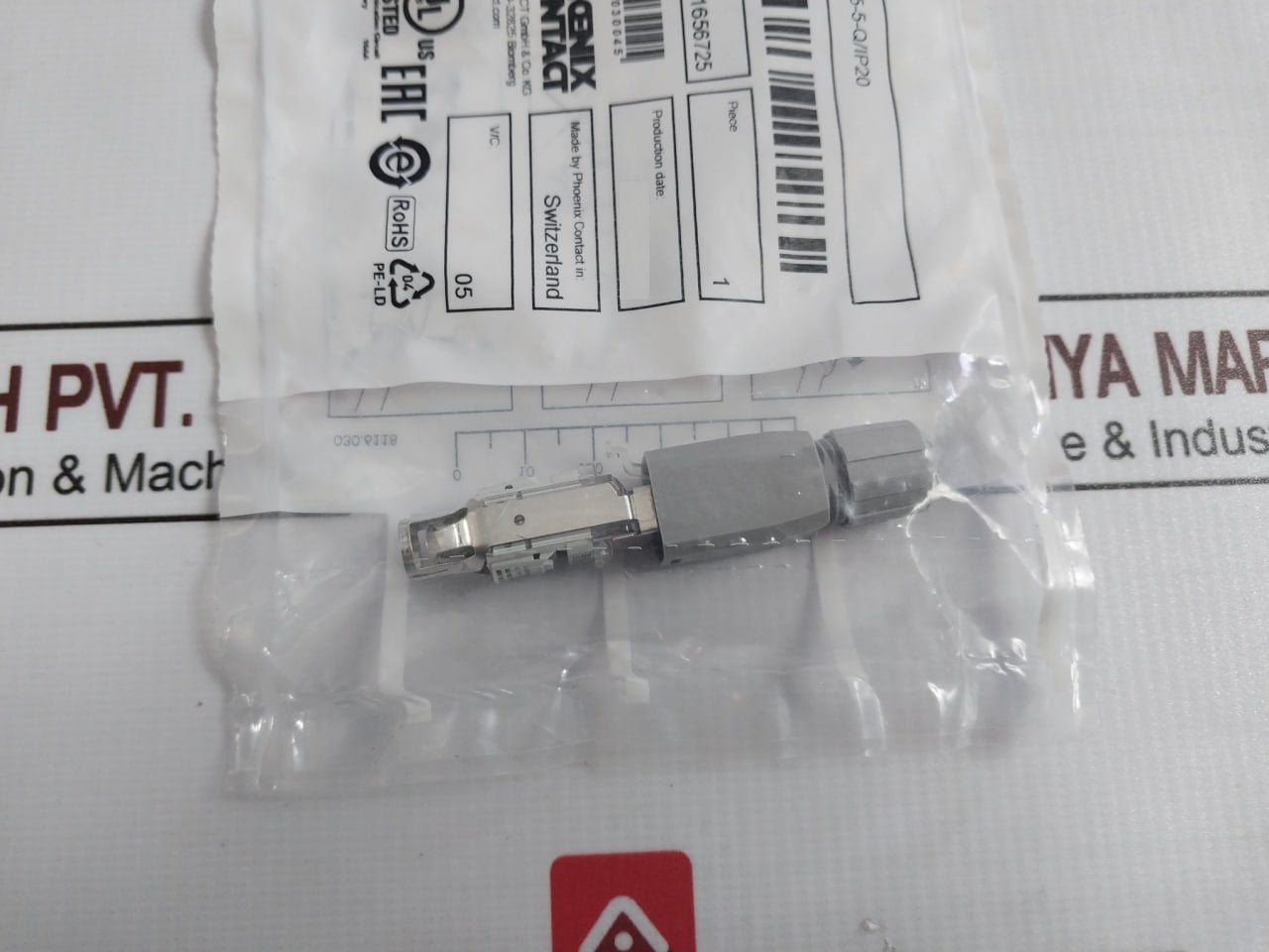 Phoenix Contact Vs-08-rj45-5-q/Ip20 Ethernet Connector 1656725