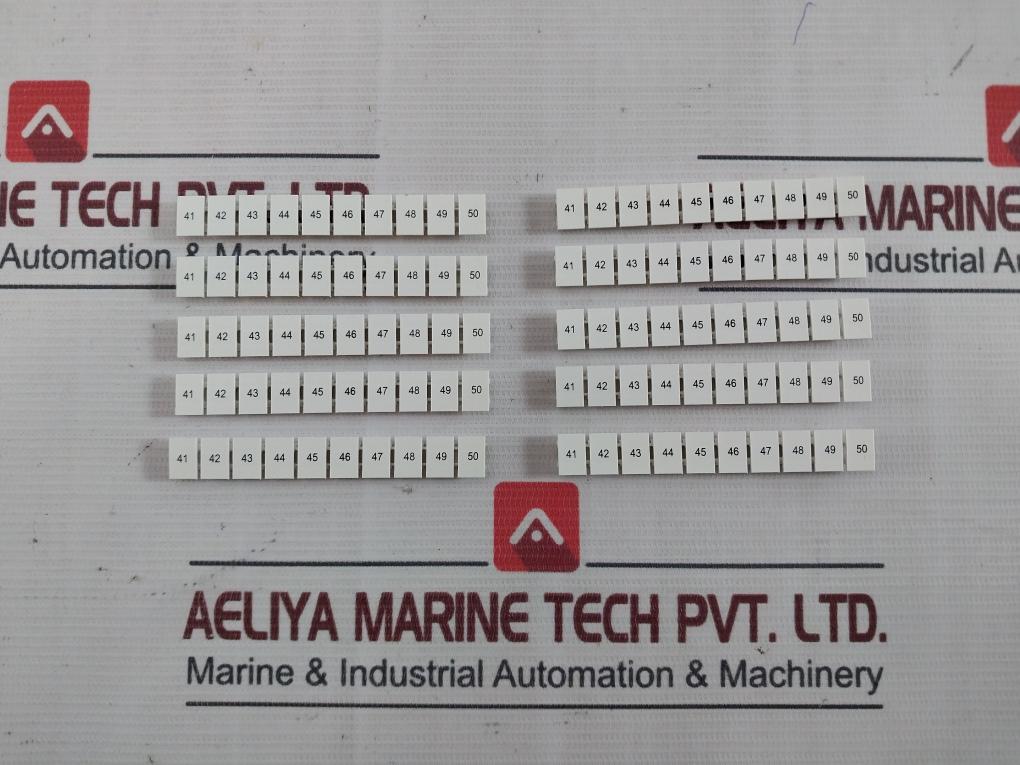 Phoenix Contact Zb 8,Lgs:Fortl.Zahlen 41-50 Marker For Terminal Block Packet