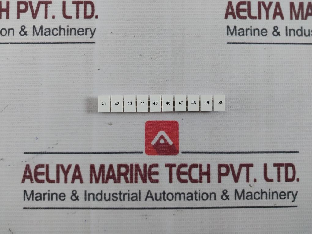 Phoenix Contact Zb 8,Lgs:Fortl.Zahlen 41-50 Marker For Terminal Block Packet