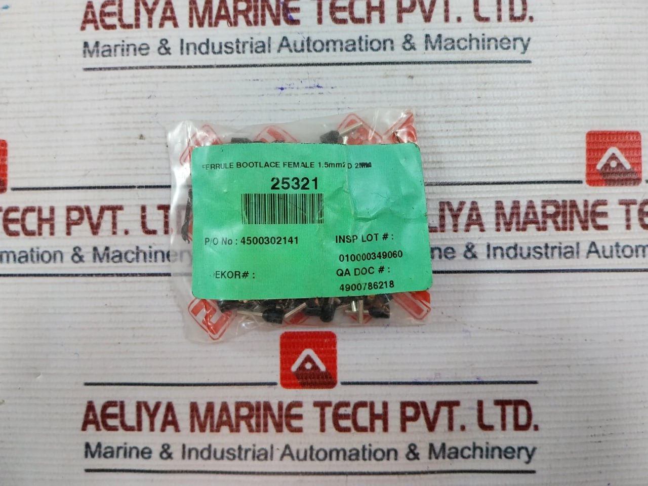 Phoenix Contact Ai 1,5-8 Bk Ferrule Bootlace Female 09 V/C 02 (1Bag = 100Pcs)