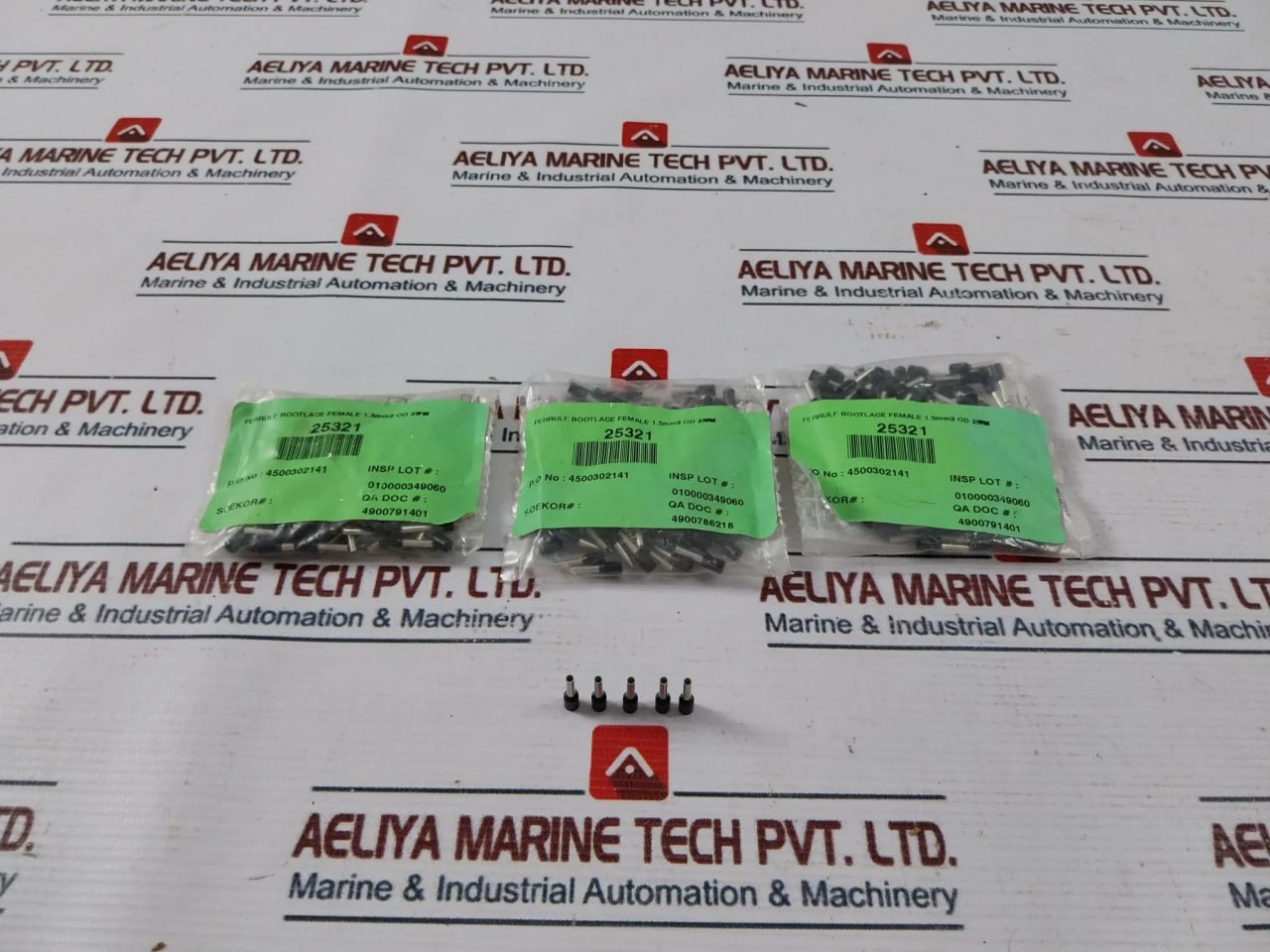 Lot Of 3X PHOENIX CONTACT AI 1,5-8 BK Ferrule Bootlace Female (1 Bag=100 Pcs)