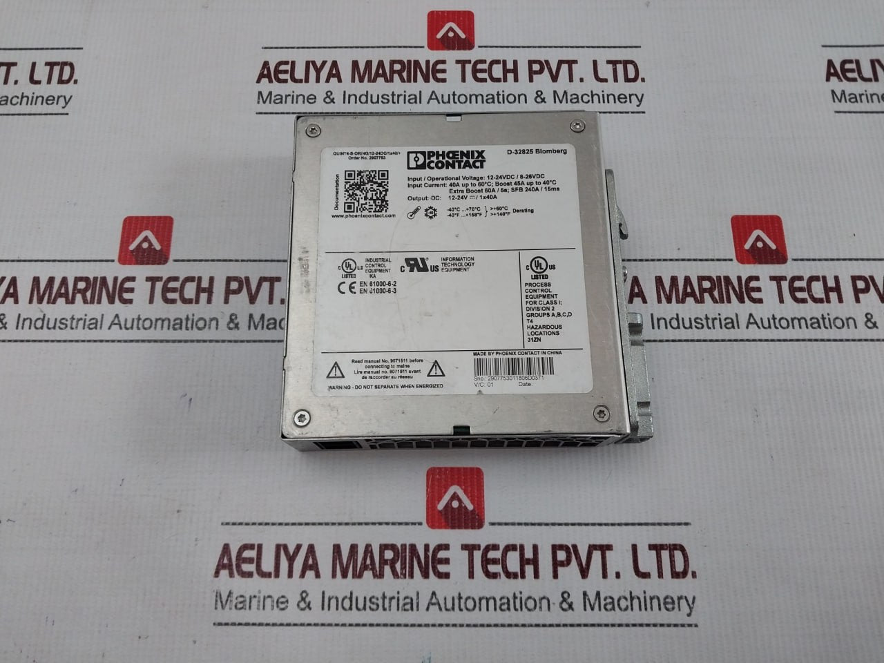 Phoenix Contact Quint4-s-oring/12-24Dc/1X40/+ Redundancy Module 12-24Vdc/8-26Vdc