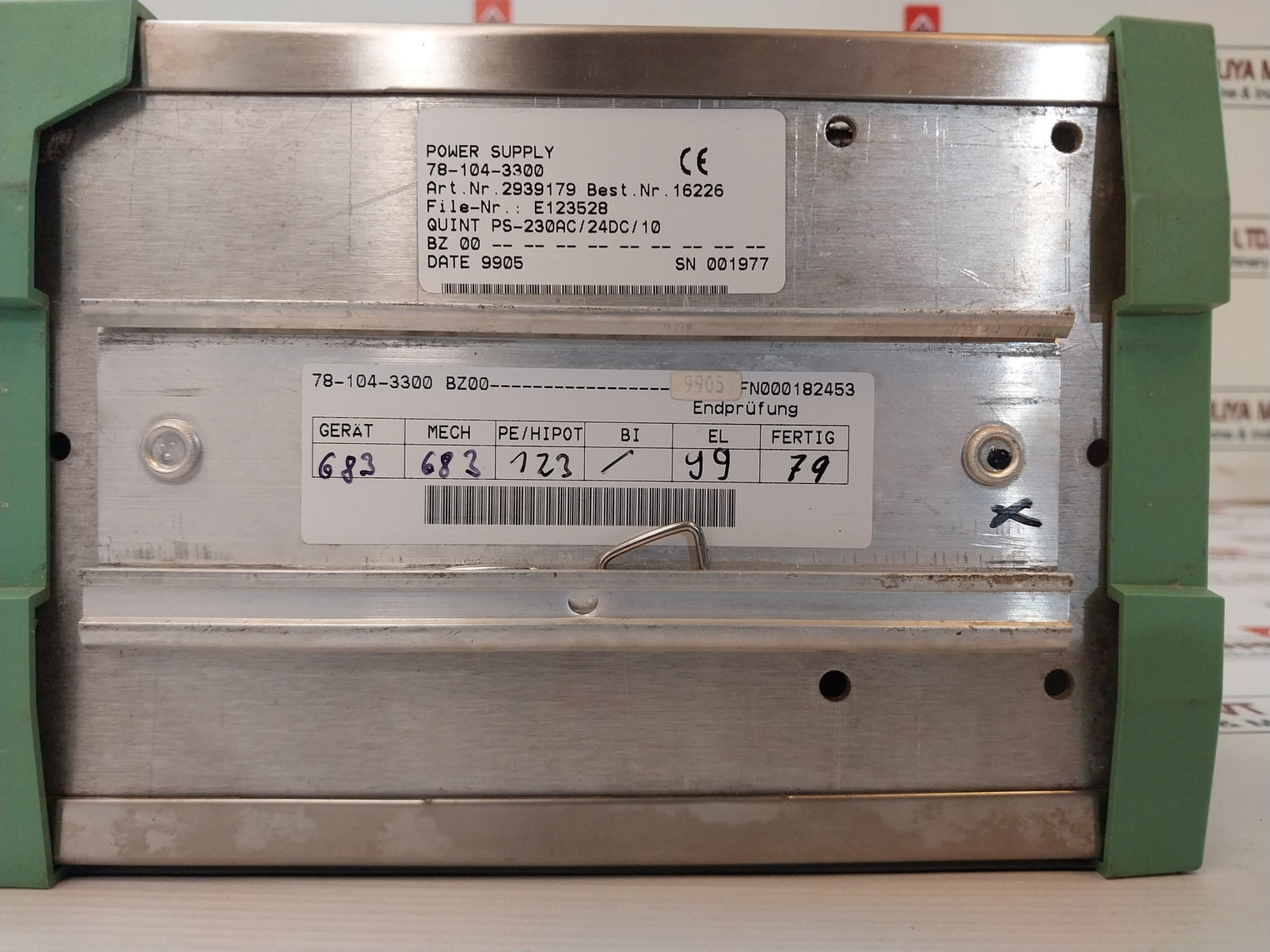 Phoenix Contact Quint Ps-230 Ac/24dc/10 Power Supply 24vdc/10a