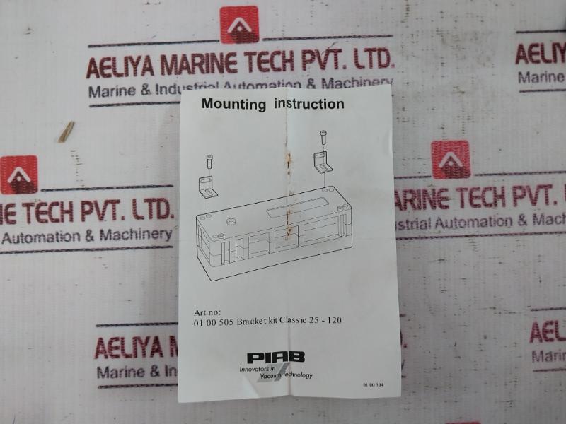 Piab M100B6-dn Vacuum Pump P(Opt) 0.4-0.6Mpa 58-87Psi 25-120 Kit