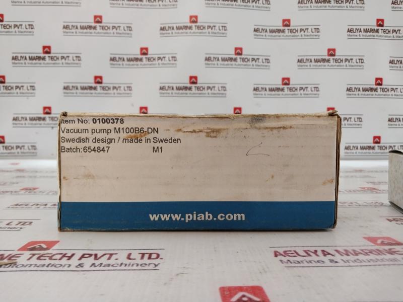 Piab M100B6-dn Vacuum Pump P(Opt) 0.4-0.6Mpa 58-87Psi 25-120 Kit