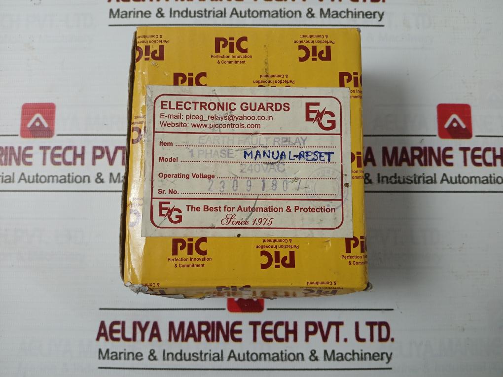 Pic Nofm 1 Phase Earth Fault Relay 1-10 Sec 240V Ac