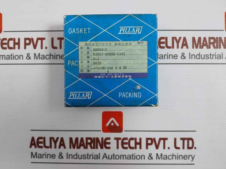 Pillar 10K-20A 13.24 Flange Gasket (1 Box=8 Pcs)