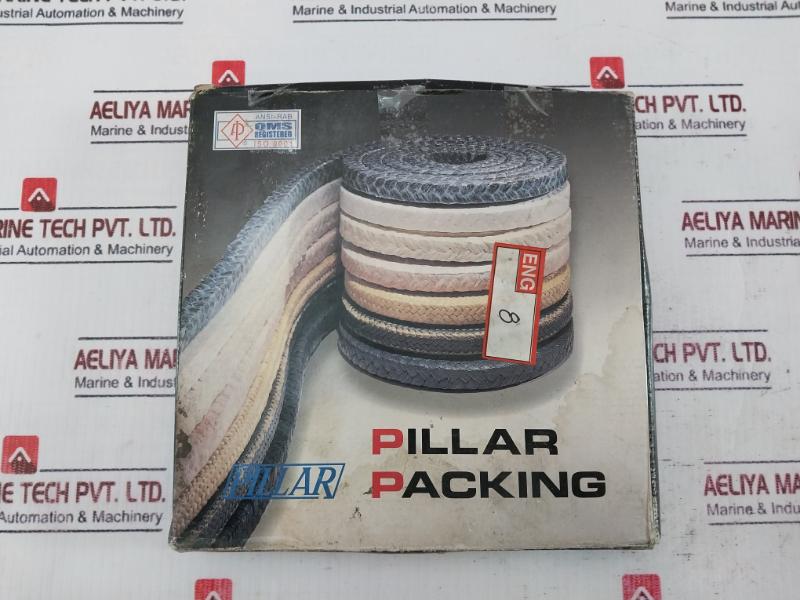 Pillar 2.5 Mm Universal Carbonized Fiber Packing Seal, 8 Ft