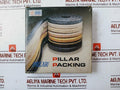 Pillar 6501L Carbonized Fiber Square Braid Packing 3.0Mm Set
