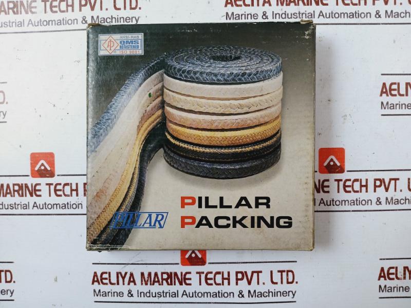 Pillar 6501L Carbonized Fiber Square Braid Packing 3.0Mm Set