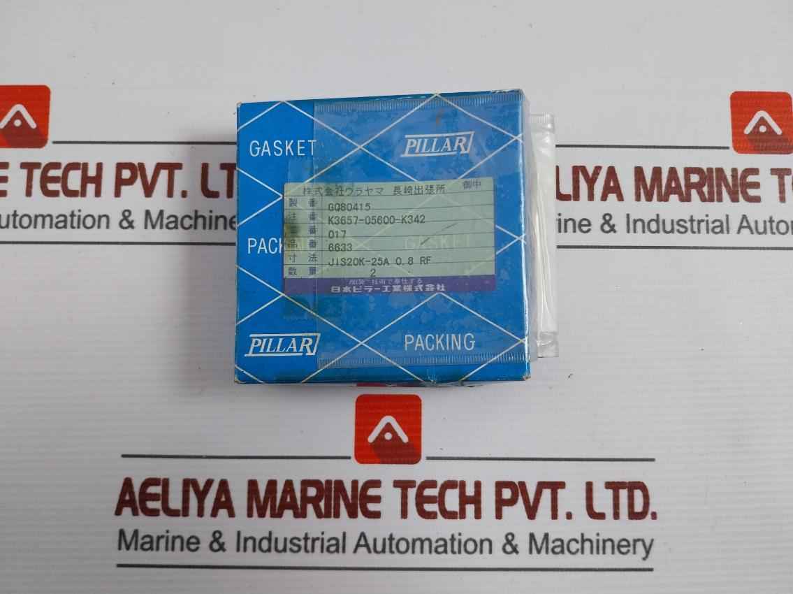 Pillar 6633 Steam Piping Gasket Jis20K-25A 0.8Rf