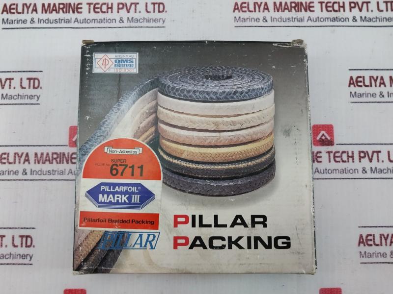 Pillar 6711 Carbonized Fiber Packing 9.5 Mm