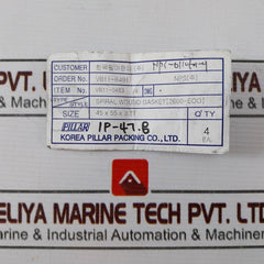 Pillar Spiral Wound Gasket Vb11-b491 45X55X3.2T