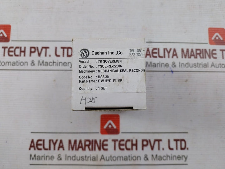 Pillar Us-2-30 Mechanical Seal Set For F.W. Hydraulic Pump Ysoe-re-22006