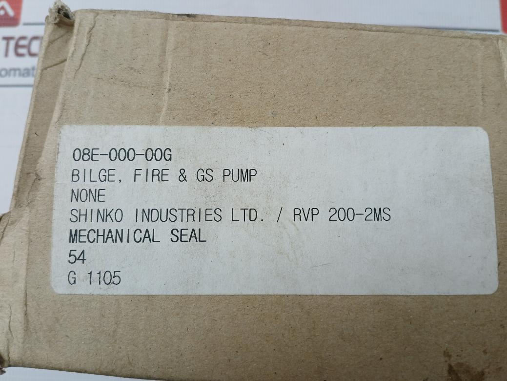Pillar Us-2-60 Mechanical Seal For Bilge Fire & G.S Pump Rvp 200-2Ms G 1105
