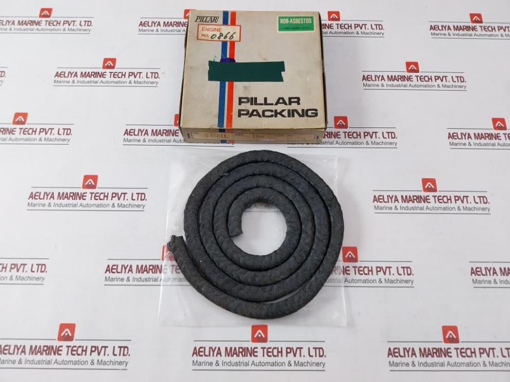 Pillar 6501L Carbonized Fiber Square Braid Packing 19Mm.