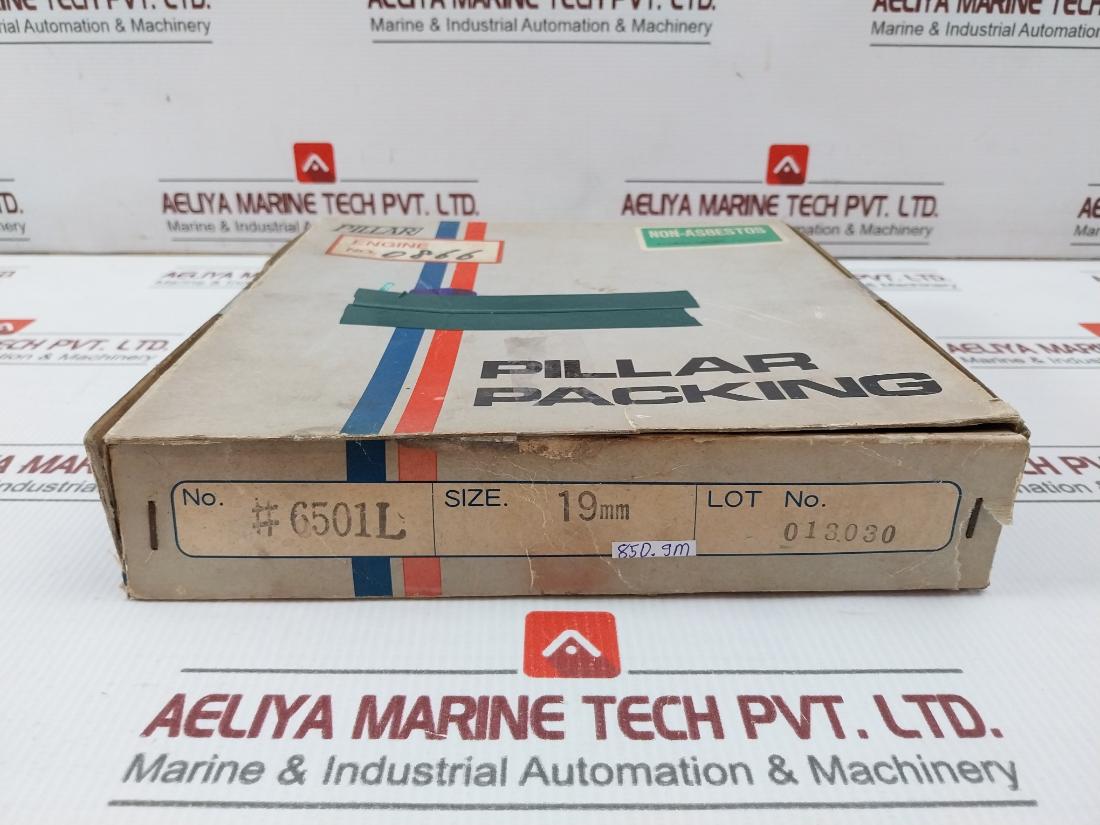 Pillar 6501L Carbonized Fiber Square Braid Packing 19Mm.
